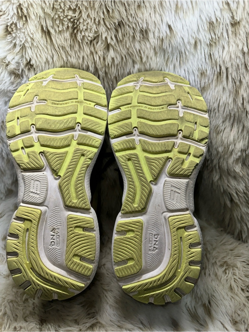 Brooks Ghost 15 Running Shoes Black Lime Pink Sneakers Women’s Size 7.5 - Picture 7 of 10